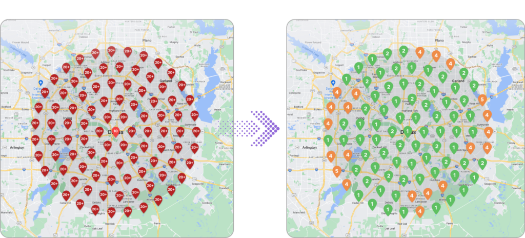 Medspa SEO Results - Before and After Comparison